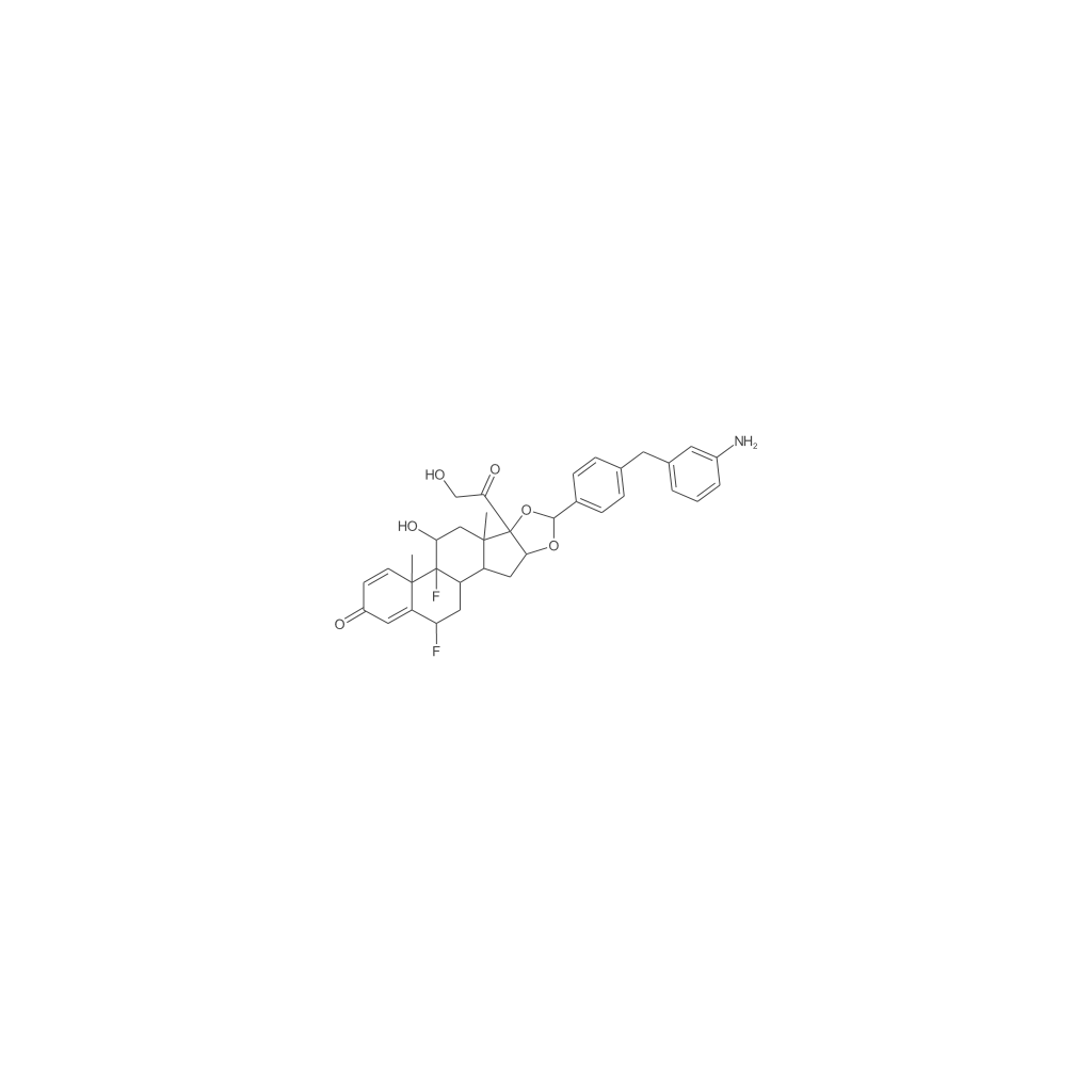 (6α,11β,16α)-16,17-[[(R)-[4-[(3-氨基苯基)甲基]苯基]亚甲基]双(氧)]-6,9-二氟-11,21-二羟基孕甾-1,4-二烯-3,20-二酮