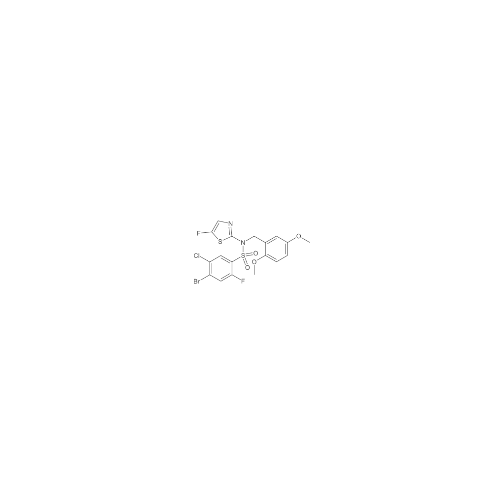 4-溴-5-氯-N-(2,5-二甲氧基苄基)-2-氟-N-(5-氟噻唑-2-基)苯磺酰胺