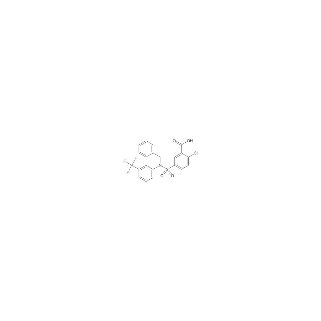 5-{苄基[3-(三氟甲基)苯基]氨磺酰基}-2-氯苯甲酸