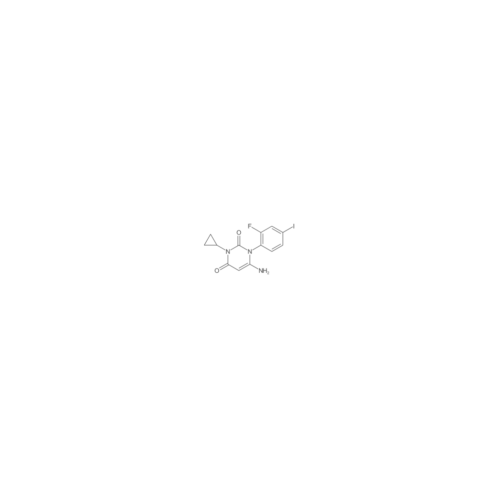 6-氨基-3-环丙基-1-(2-氟-4-碘苯基)嘧啶-2,4(1H,3H)-二酮