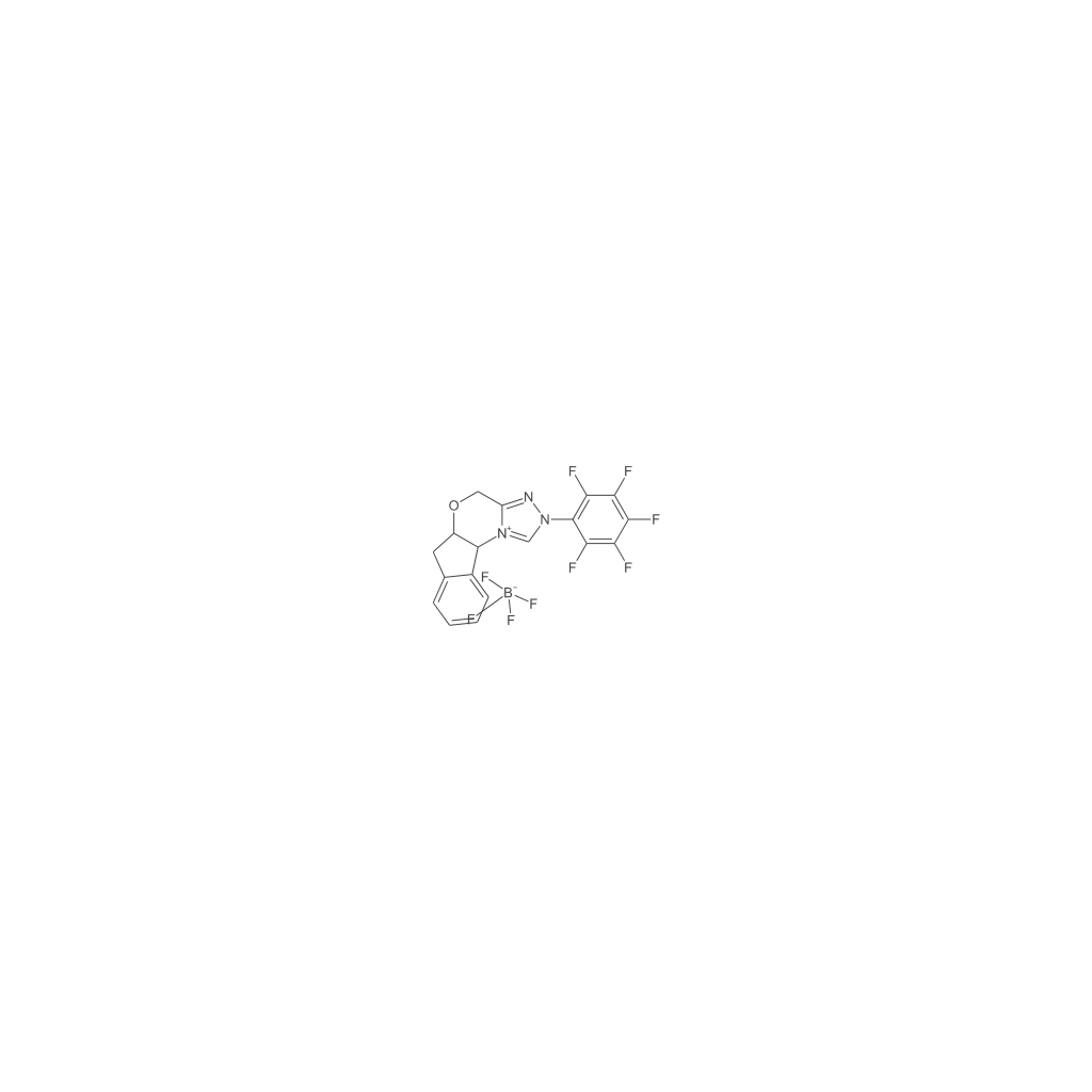 (5aR,10bS0-2-(全氟苯基)-4,5a,6,10b-四氢-2H-茚并[2,1-b][1,2,4]三唑并[4,3-d][1,4]噁嗪-11-鎓四氟硼酸盐