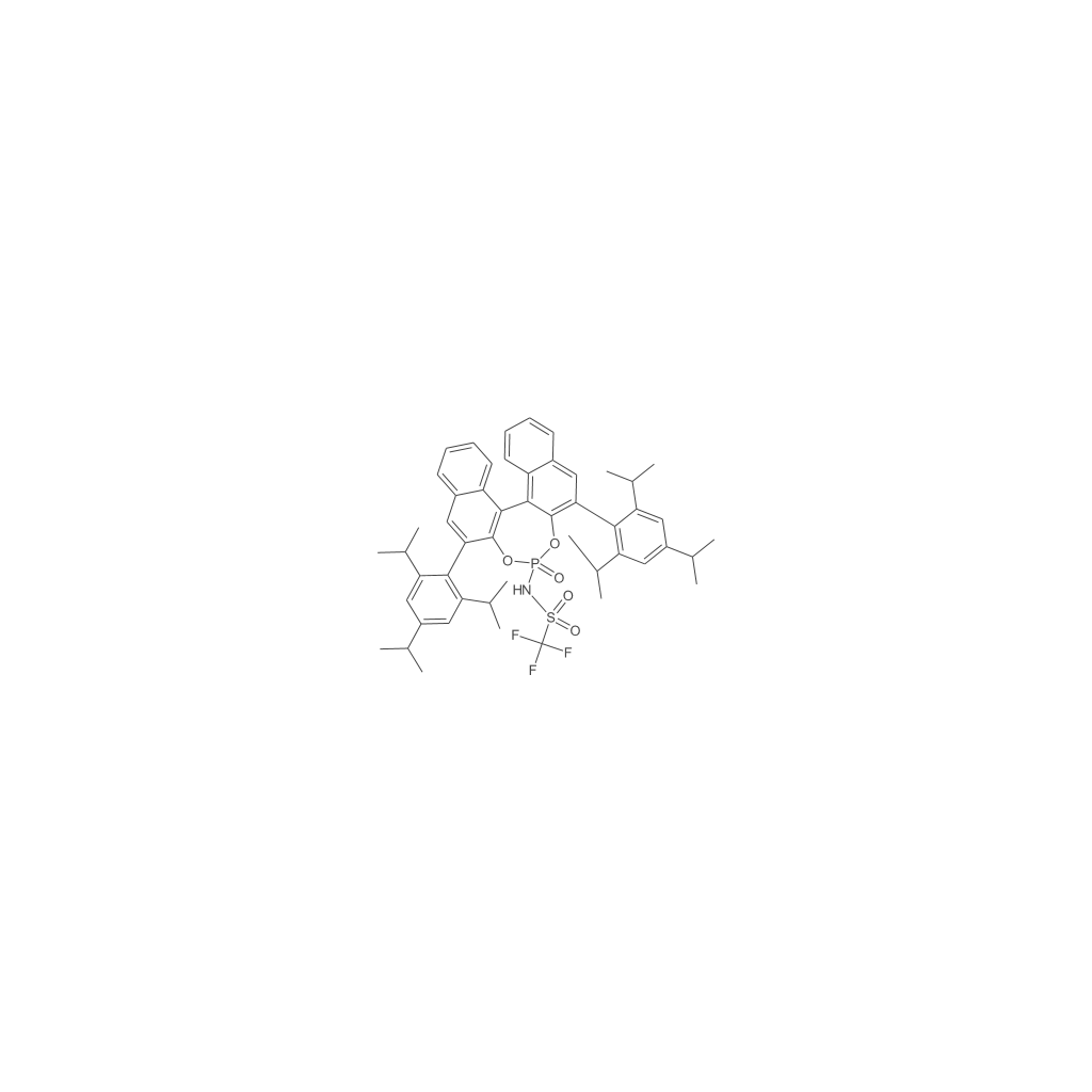 1,1,1-三氟-N-[(11bS)-4-氧-2,6-双[2,4,6-三异丙基苯基]联萘并[2,1-d:1',2'-f][1,3,2]二氧磷杂-4-基]甲磺酰胺