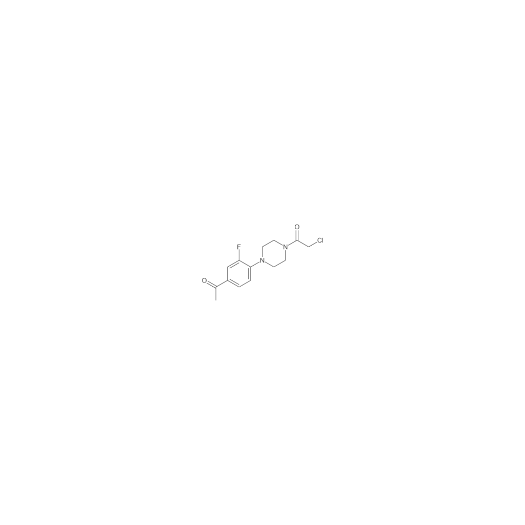 1-(4-(4-乙酰基-2-氟苯基)哌嗪-1-基)-2-氯乙烷-1-酮