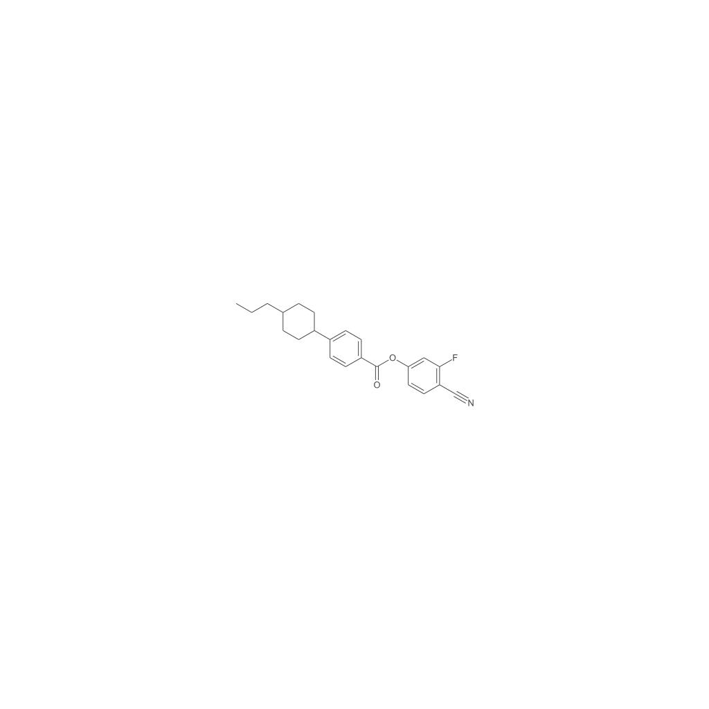 反-4-(4-正丙基环己基)苯甲酸-3-氟-4-氰基苯酯