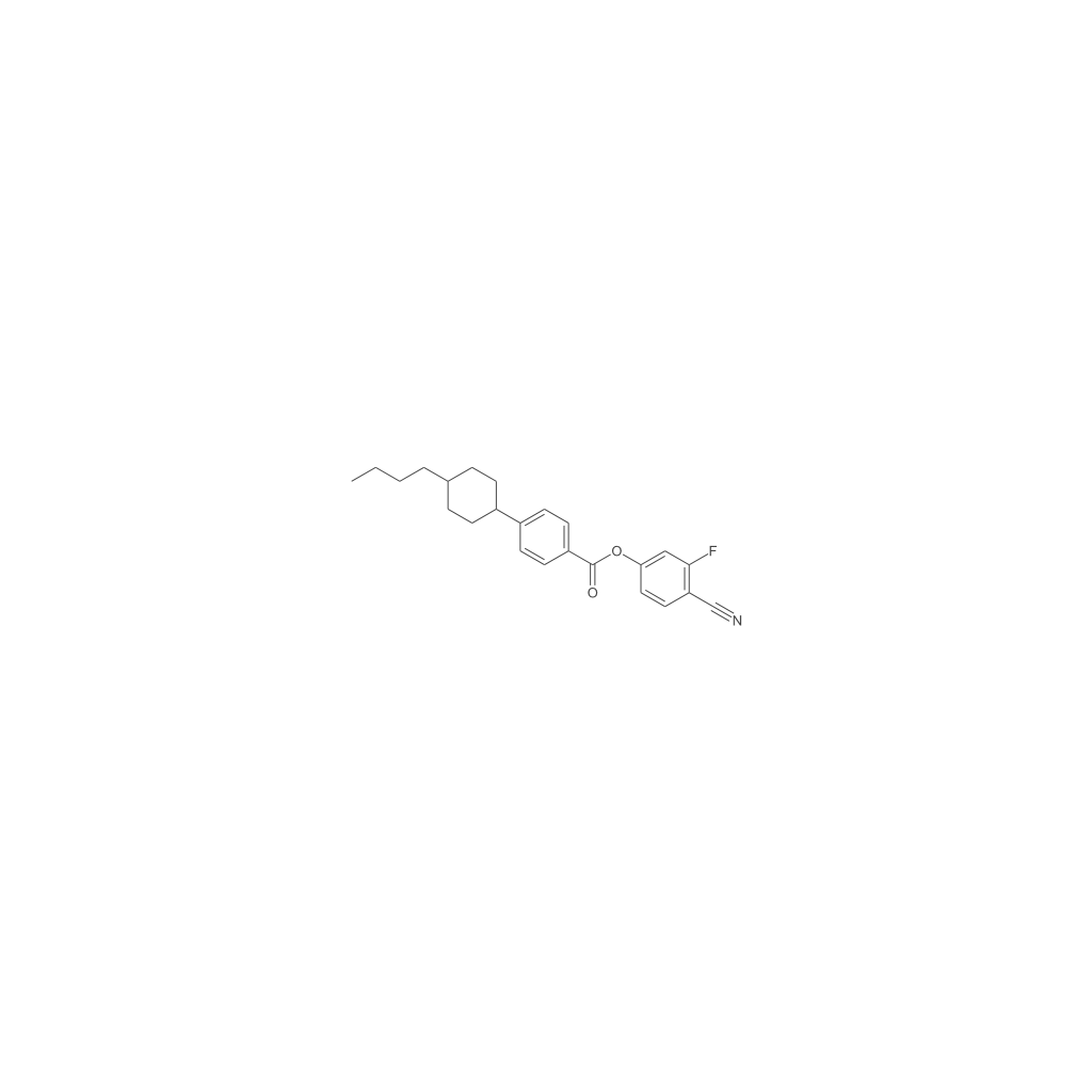 反-4-(4-正丁基环己基)-苯甲酸-3-氟-4-氰基苯酯
