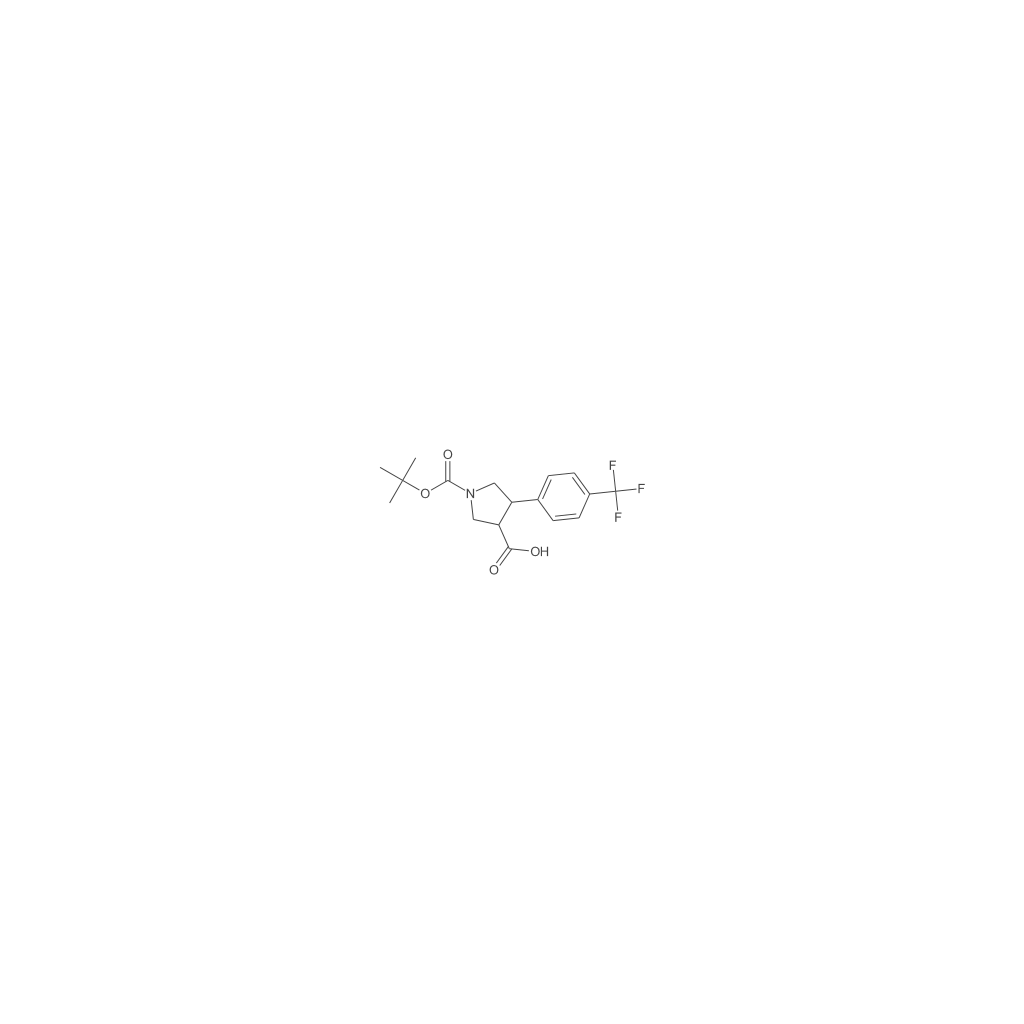 反式-1-Boc-4-(4-三氟甲基苯基)-吡咯烷-3-羧酸