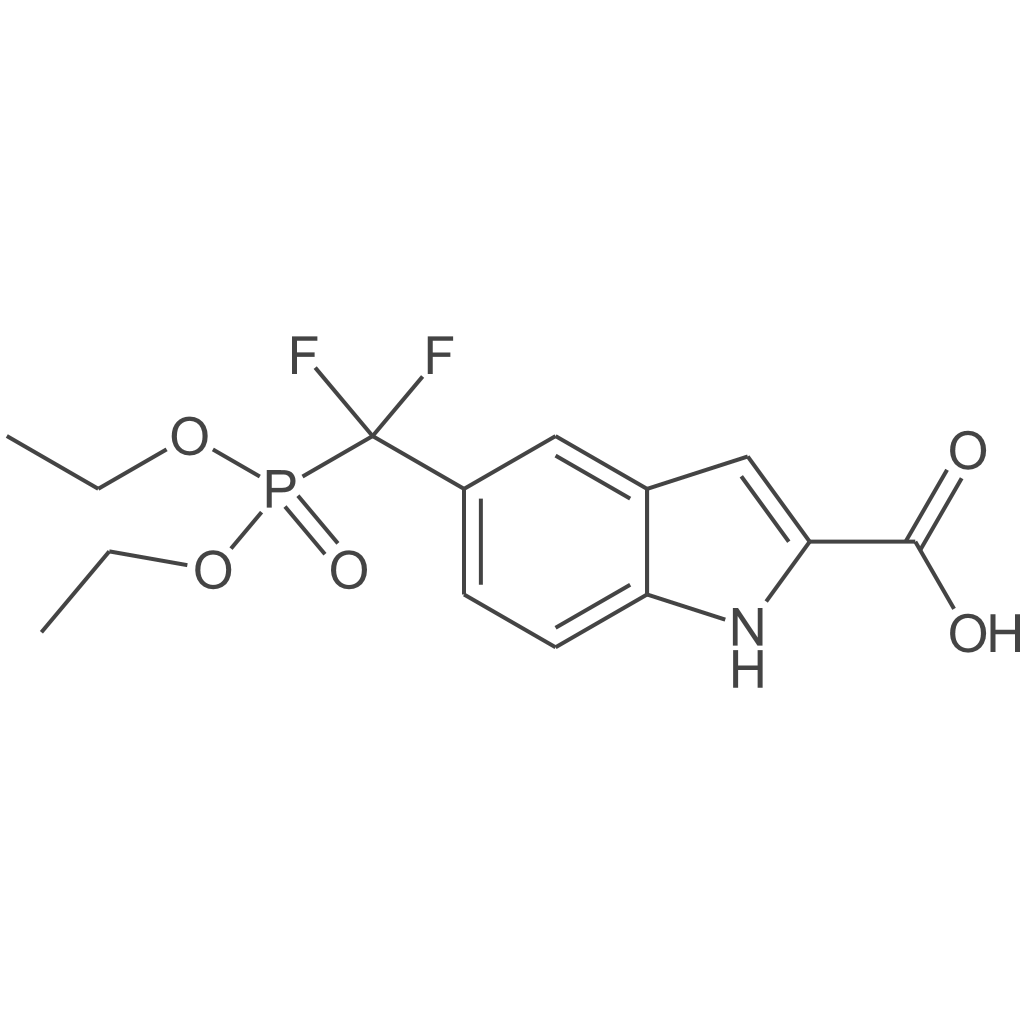 5-((二乙氧基磷酰基)二氟甲基)-1H-吲哚-2-羧酸