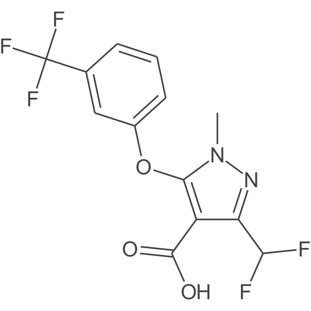 3-(二氟甲基)-1-甲基-5-(3-(三氟甲基)苯氧基)-1H-吡唑-4-羧酸