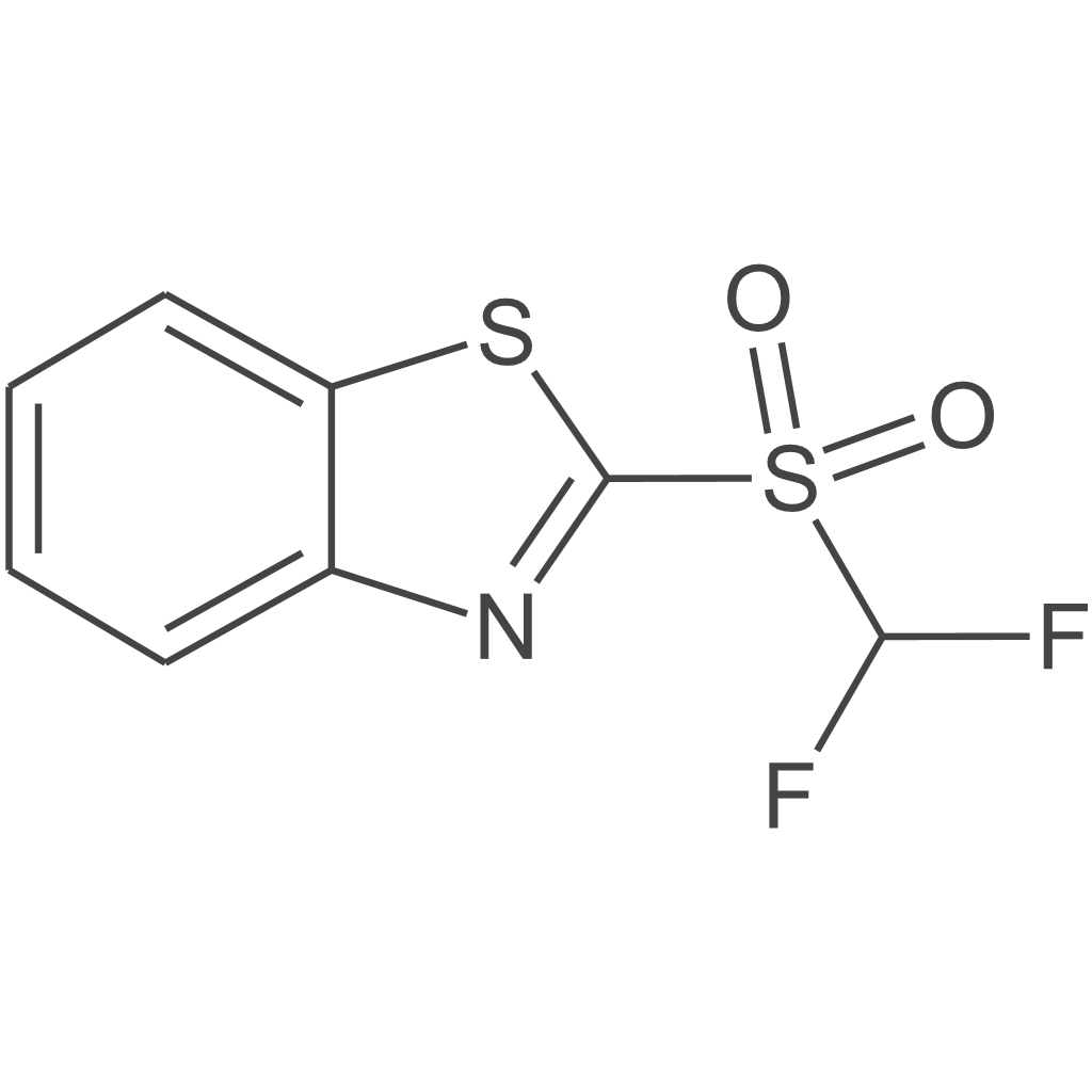 (2)-(二氟甲基)磺酰苯并噻唑(d)