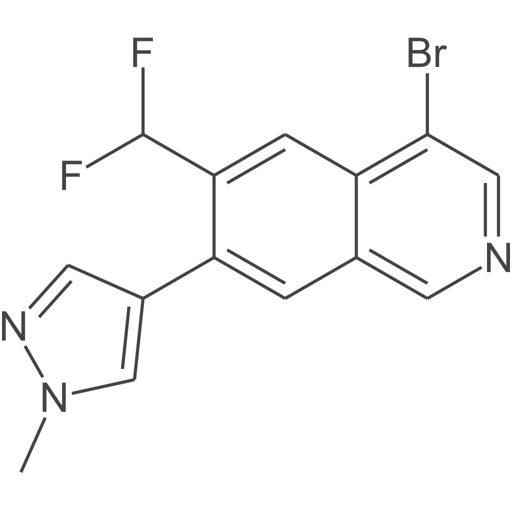 4-溴-6-(二氟甲基)-7-(1-甲基-1H-吡唑-4-基)异喹啉