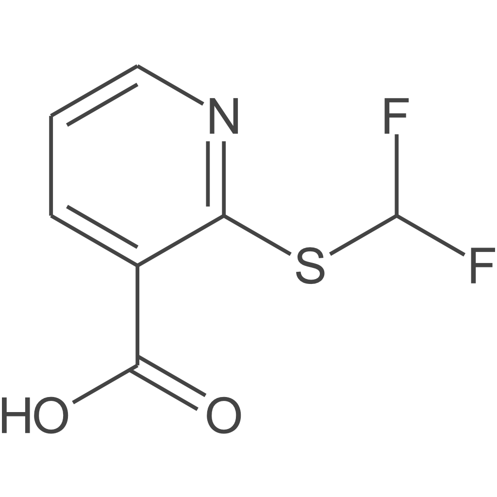 2-[(二氟甲基)硫烷基]吡啶-3-羧酸