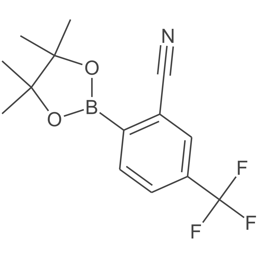 2-(4,4,5,5-四甲基-1,3,2-二氧杂硼杂环戊烷-2-基)-5-(三氟甲基)苯甲腈
