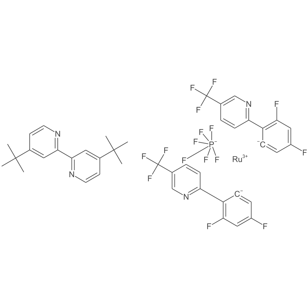 二[2-(2,4-二氟苯基)-5-三氟甲基吡啶][2-2'-联吡啶]铱二(六氟磷酸)盐