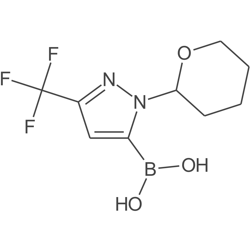(1-(四氢-2H-吡喃-2-基)-3-(三氟甲基)-1H-吡唑-5-基)硼酸
