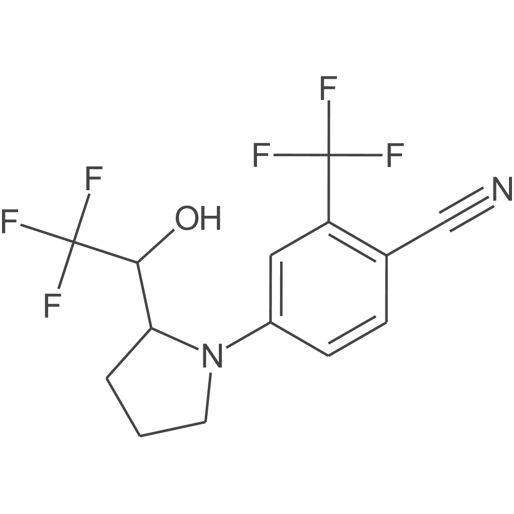4-((R)-2-((R)-2,2,2-三氟-1-羟乙基)吡咯烷-1)-2-三氟甲基苯腈