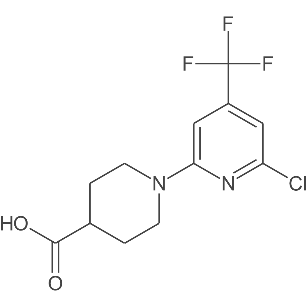 1-(6-氯-4-(三氟甲基)吡啶-2-基)哌啶-4-羧酸