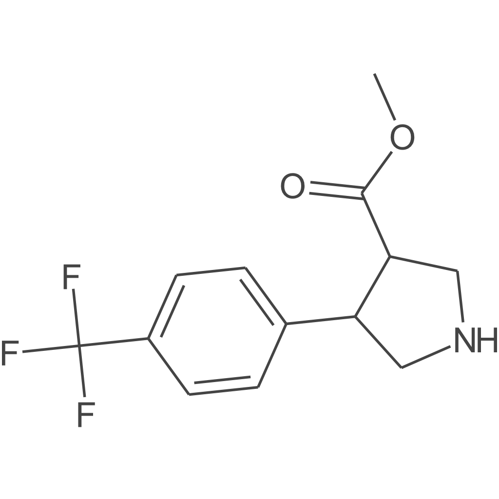 rel-(3S,4R)-4-(4-(三氟甲基)苯基)吡咯烷-3-羧酸甲酯