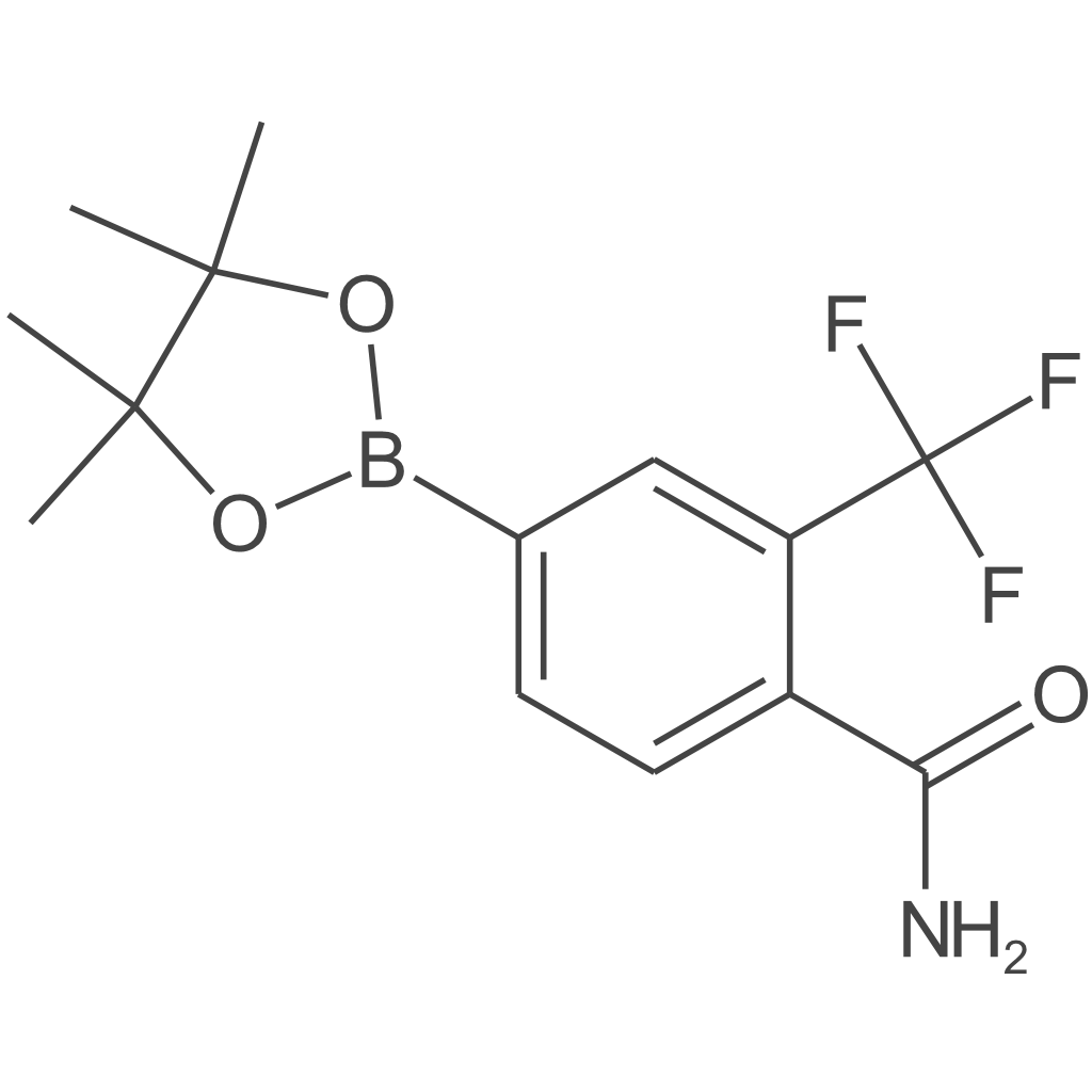 4-(4,4,5,5-四甲基-1,3,2-二氧杂硼环戊烷-2-基)-2-(三氟甲基)苯甲酰胺