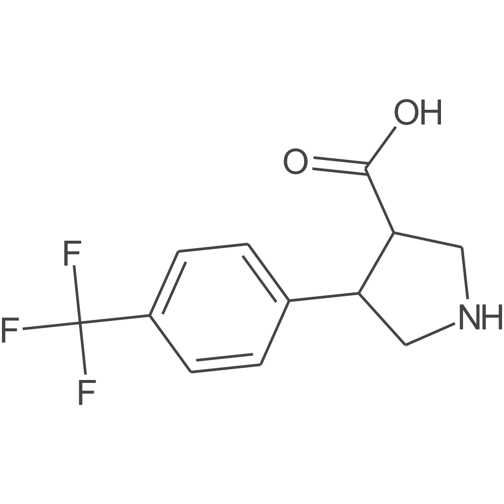 (3R,4S)-4-(4-(三氟甲基)苯基)吡咯烷-3-羧酸