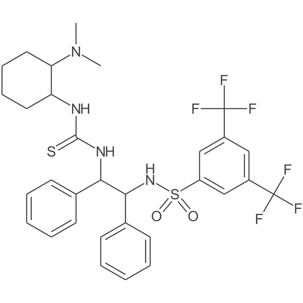 N-[(1S,2S)-2-[[[[(1R,2R)-2-(二甲基氨基)环己基]氨基)硫代甲基)氨基)-1,2-二苯基乙基]-3,5-二(三氟甲基)苯磺酰胺