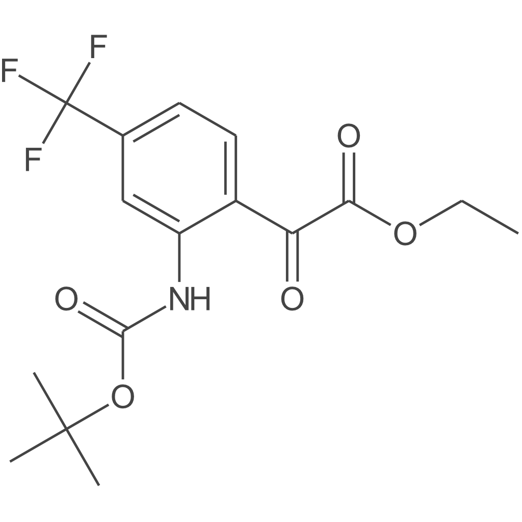 2-(2-((叔丁氧基羰基)氨基)-4-(三氟甲基)苯基)-2-氧代乙酸乙酯