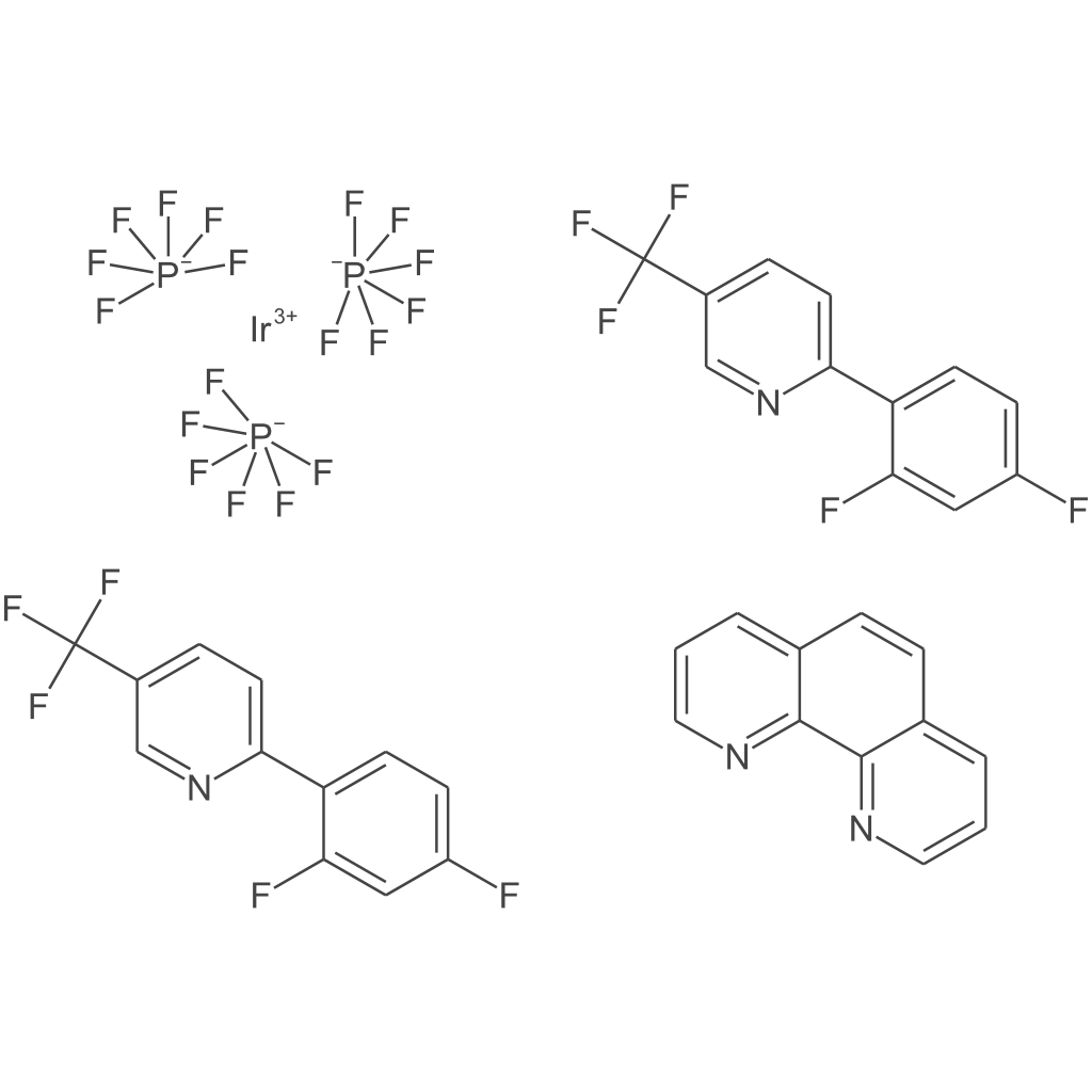二[2-(2,4-二氟苯基)-5-三氟甲基吡啶][1,10-菲罗啉]铱二(六氟磷酸)盐