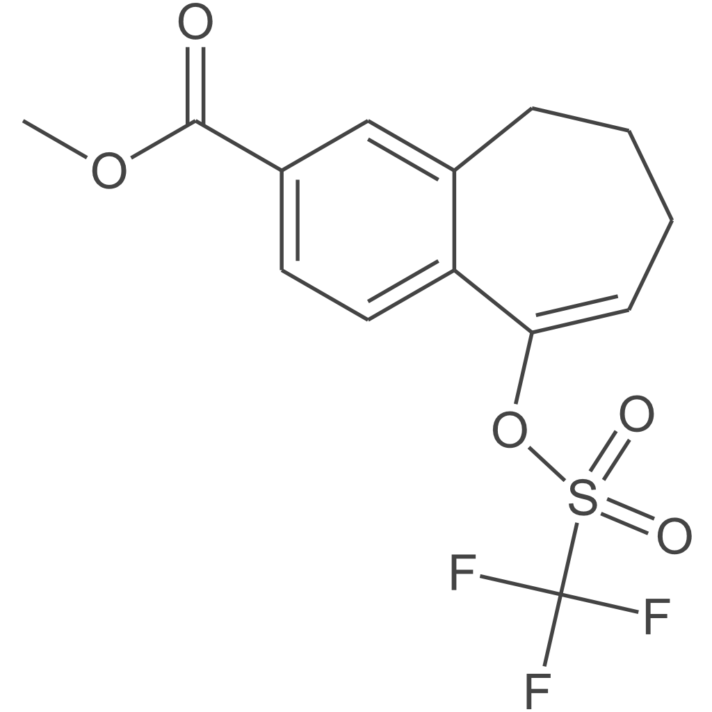 9-(((三氟甲基)磺酰基)氧基)-6,7-二氢-5H-苯并[7]环烯-3-羧酸甲酯