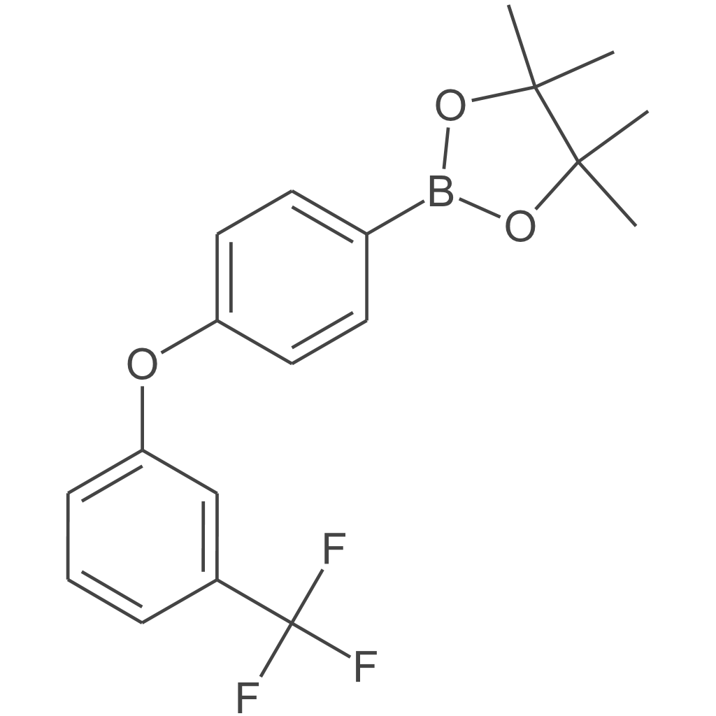 4,4,5,5-四甲基-2-（4-（3-（三氟甲基）苯氧基）苯基）-1,3,2-二氧苯甲醛