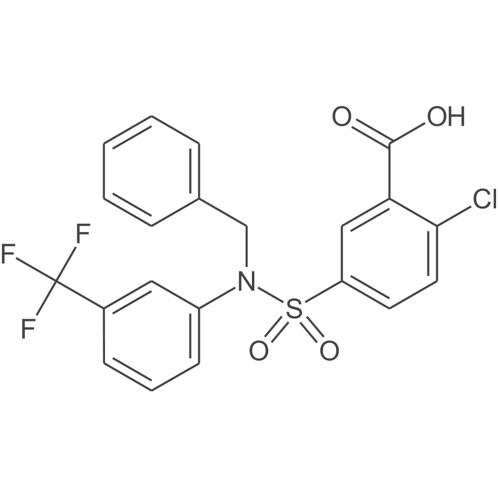 5-{苄基[3-(三氟甲基)苯基]氨磺酰基}-2-氯苯甲酸