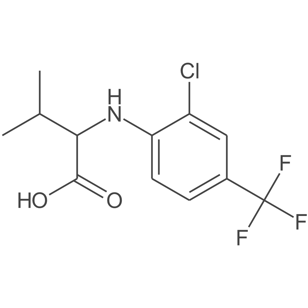 2-{[2-氯-4-(三氟甲基)苯基]氨基}-3-甲基丁酸