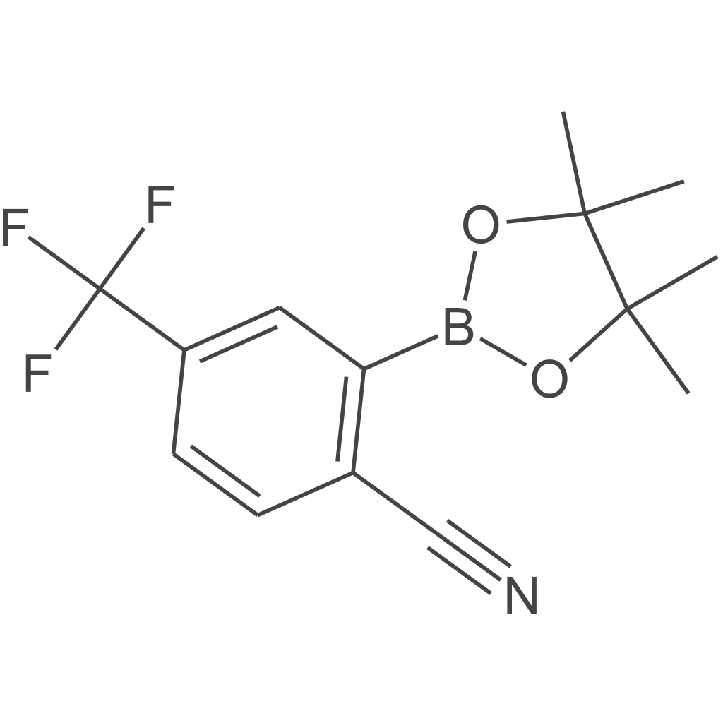 2-(4,4,5,5-四甲基-1,3,2-二氧杂硼烷-2-基)-4-(三氟甲基)苄腈