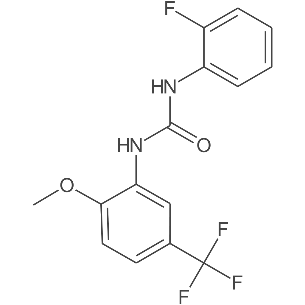 1-(2-氟苯基)-3-(2-甲氧基-5-(三氟甲基)苯基)脲