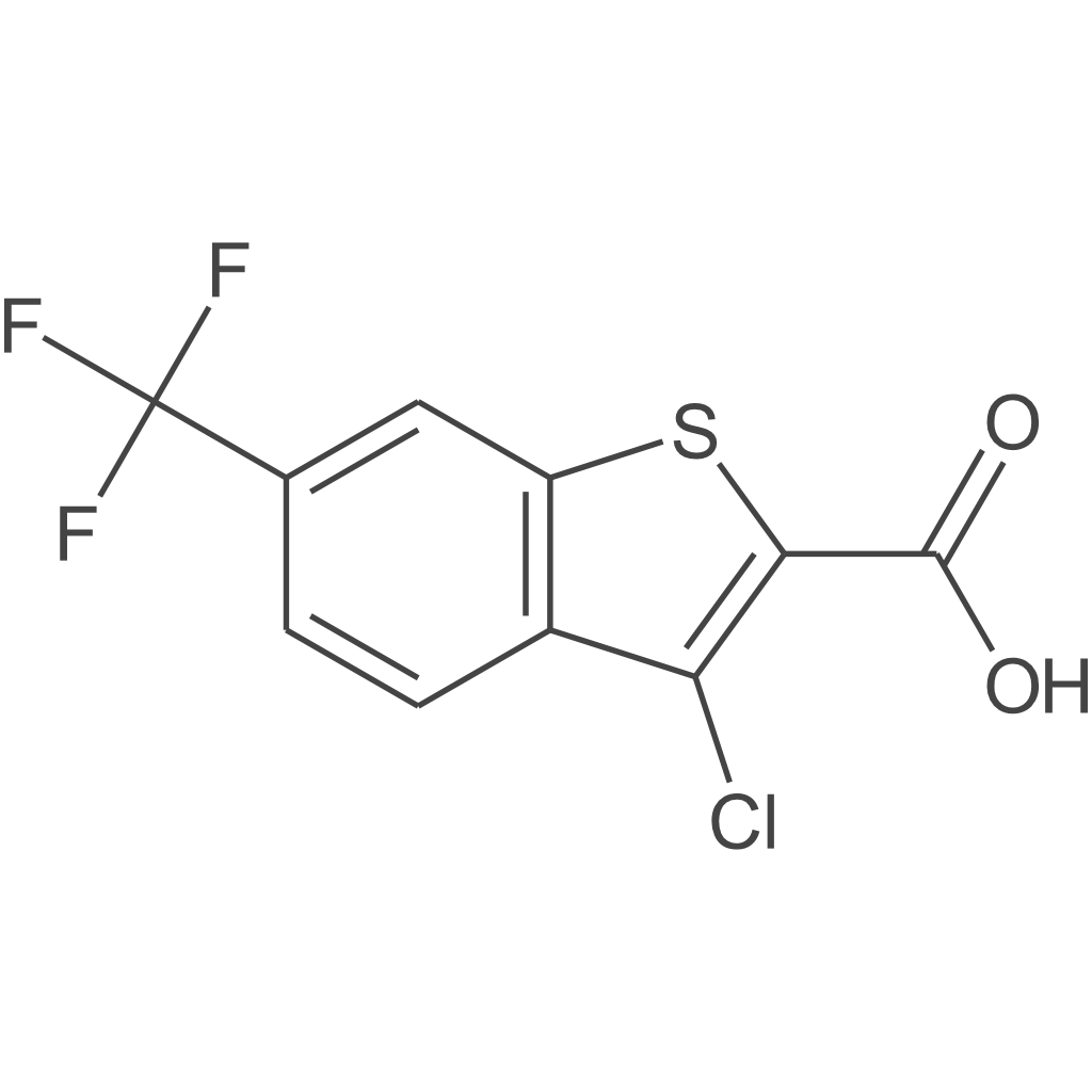 3-氯6-(三氟甲基)苯并[b]噻吩-2-羧酸