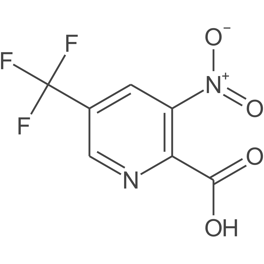 3-硝基-5-(三氟甲基)吡啶甲酸