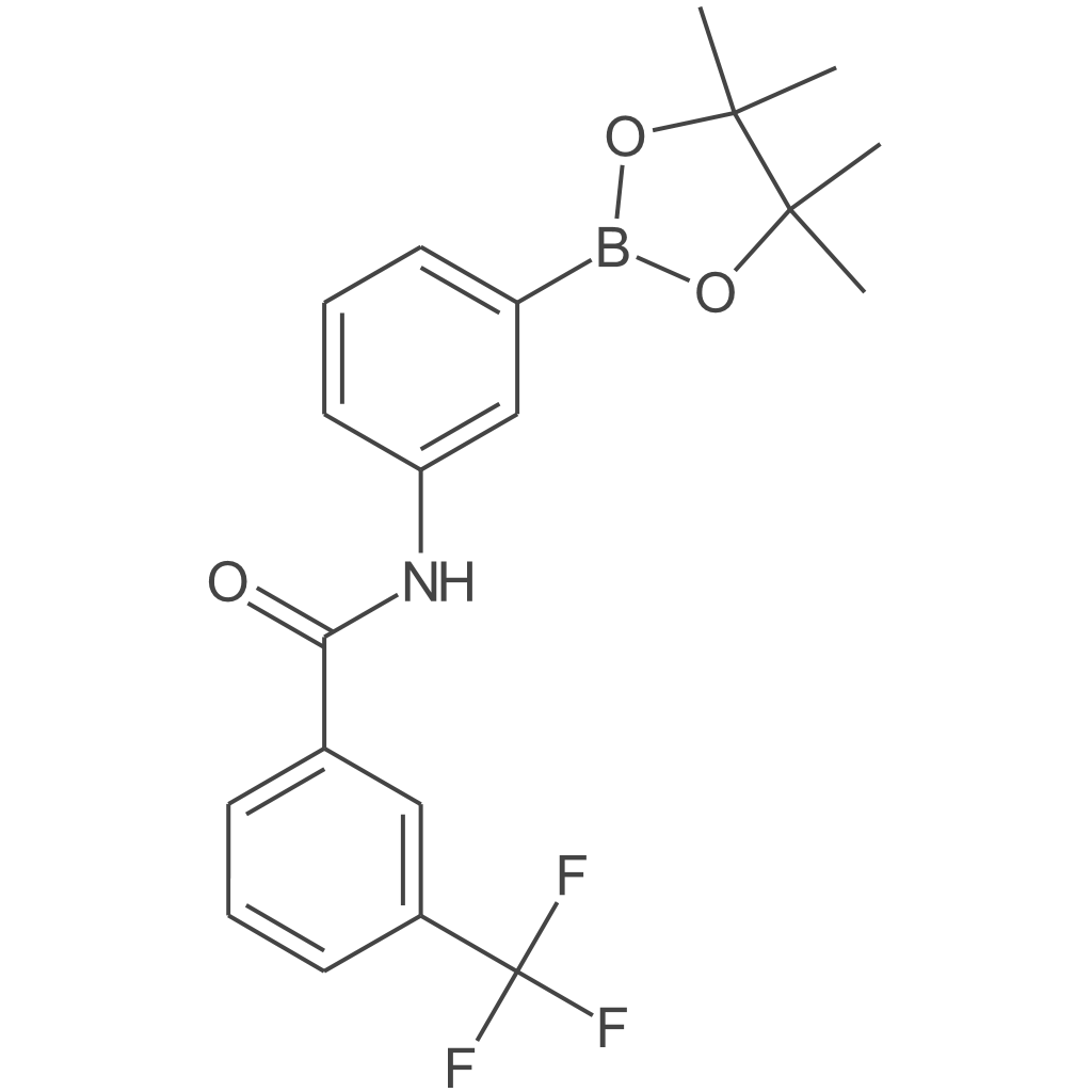 N-(3-(4,4,5,5-四甲基-1,3,2-二氧杂硼烷-2-基)苯基)-3-(三氟甲基)苯甲酰胺