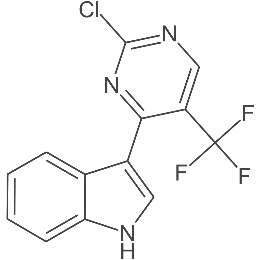 3-(2-氯-5-(三氟甲基)嘧啶-4-基)-1H-吲哚
