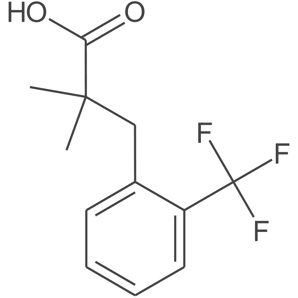 2,2-二甲基-3-(2-(三氟甲基)苯基)丙酸