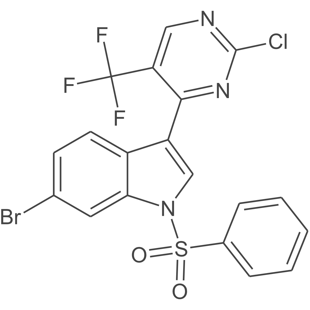 6-溴-3-(2-氯-5-(三氟甲基)嘧啶-4-基)-1-(苯磺酰基)-1H-吲哚