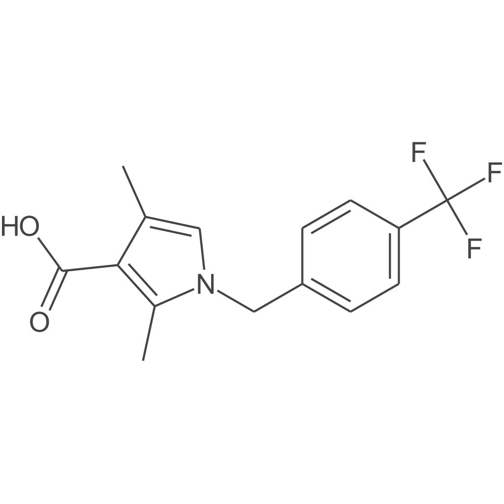 2,4-二甲基-1-(4-(三氟甲基)苄基)-1H-吡咯-3-羧酸