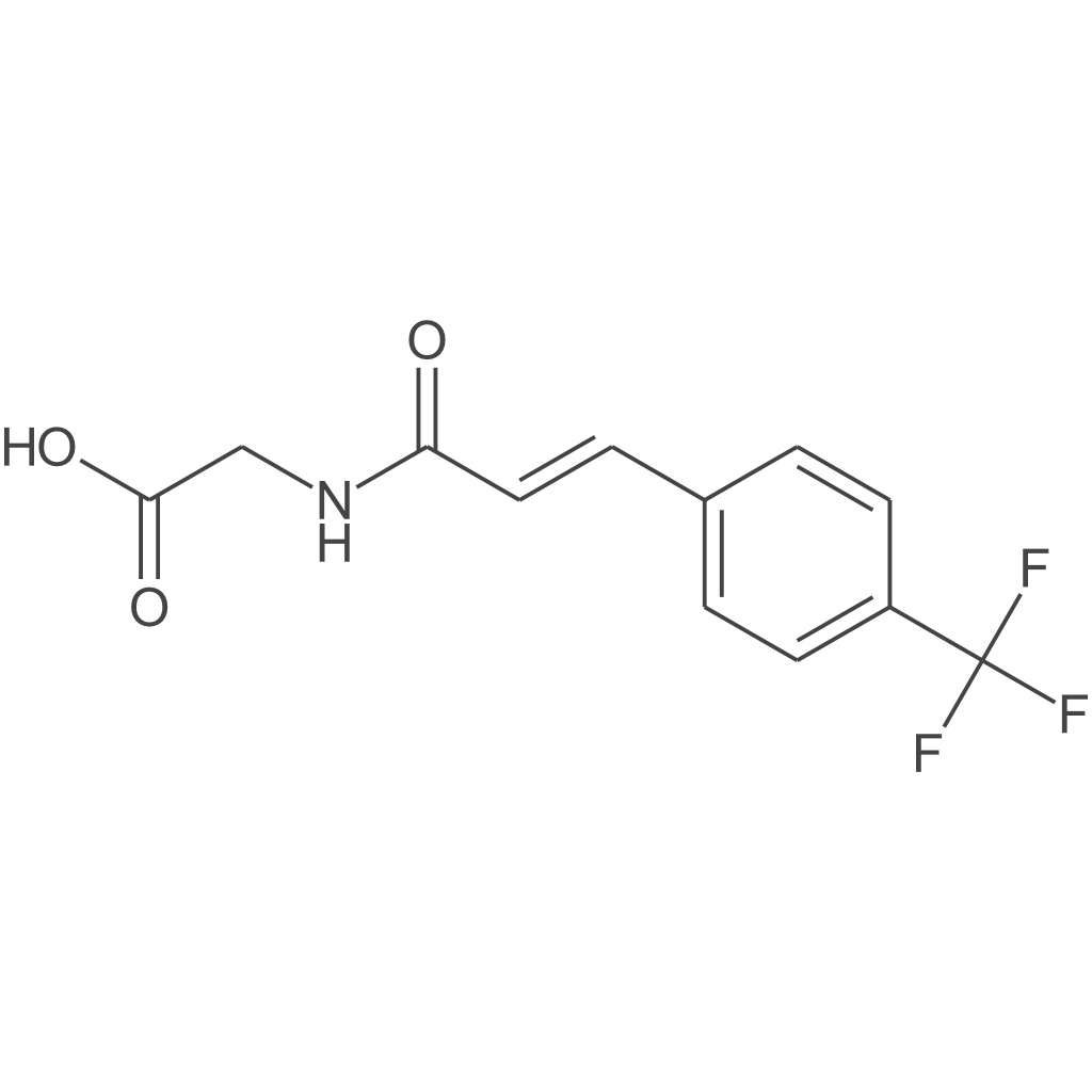 2-[(2E)-3-[4-(三氟甲基)苯基]丙-2-烯酰胺]乙酸