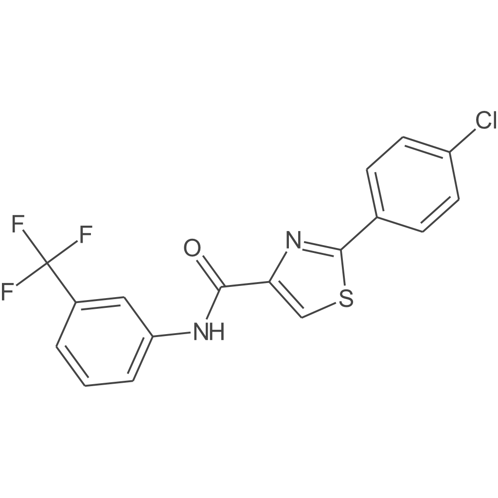 2-(4-氯苯基)-N-(3-(三氟甲基)苯基)噻唑-4-甲酰胺