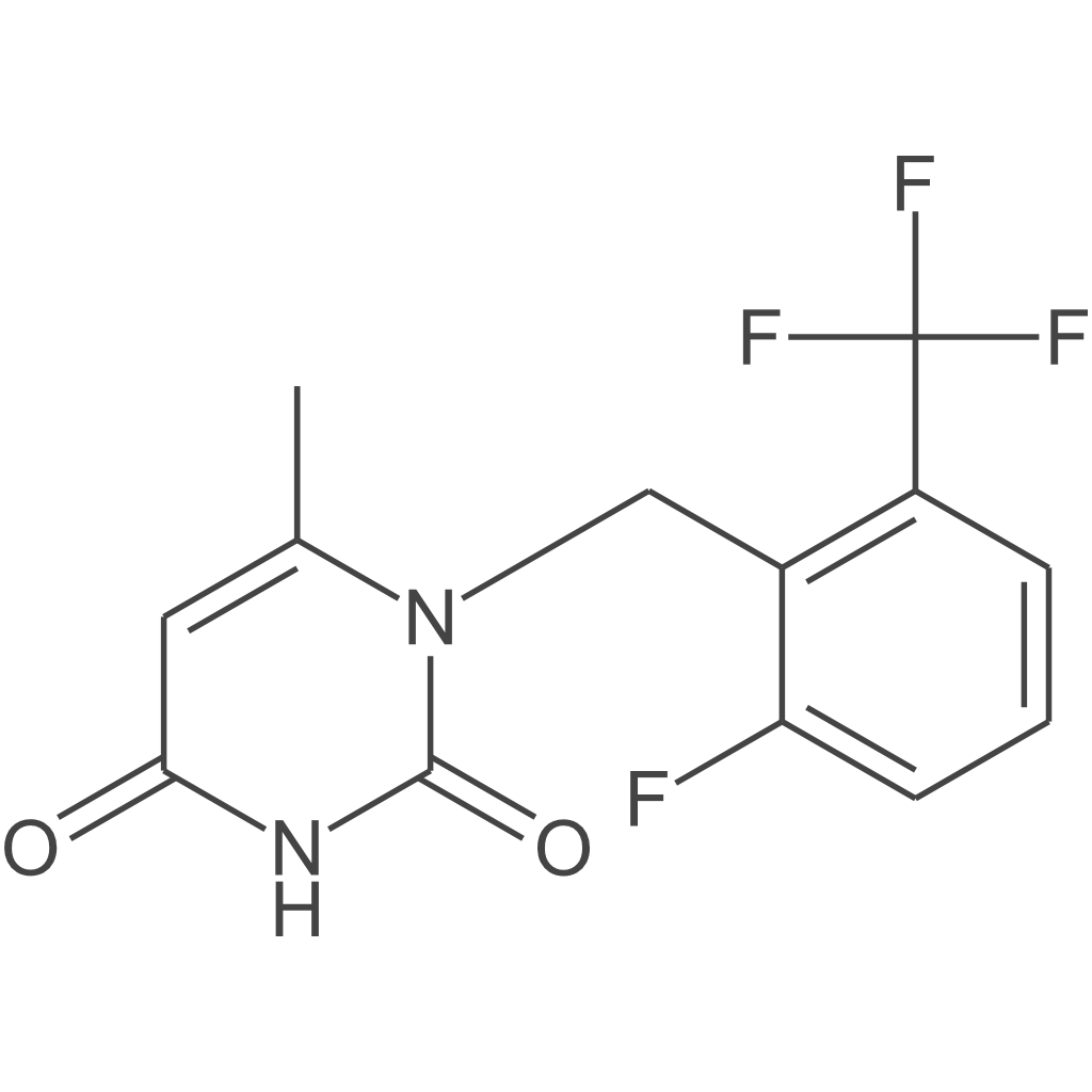 1-(2-氟-6-(三氟甲基)苄基)-6-甲基嘧啶-2,4(1H,3H)-二酮