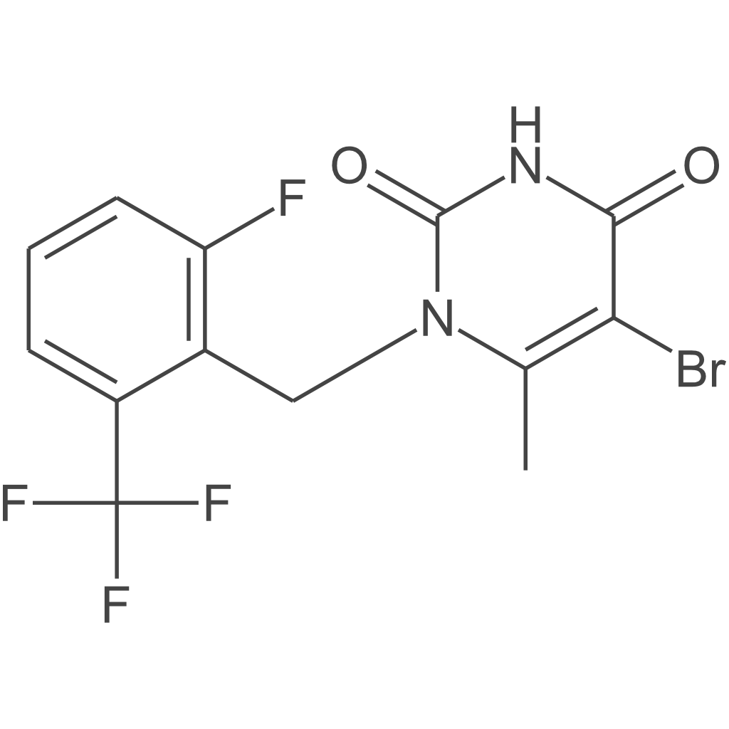 5-溴-1-{[2-氟-6-(三氟甲基)苯基]甲基}-6-甲基-1,2,3,4-四氢嘧啶-2,4-二酮