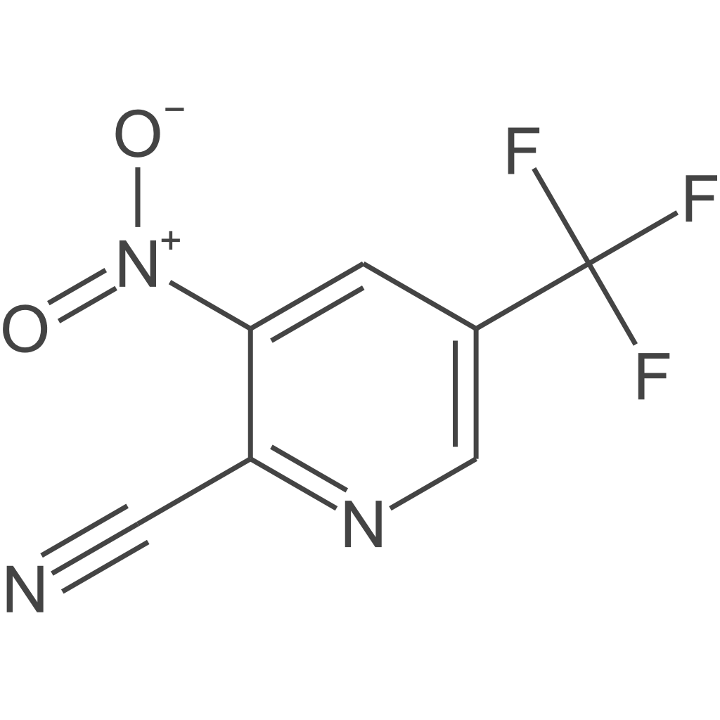 3-硝基-5-(三氟甲基)吡啶甲腈