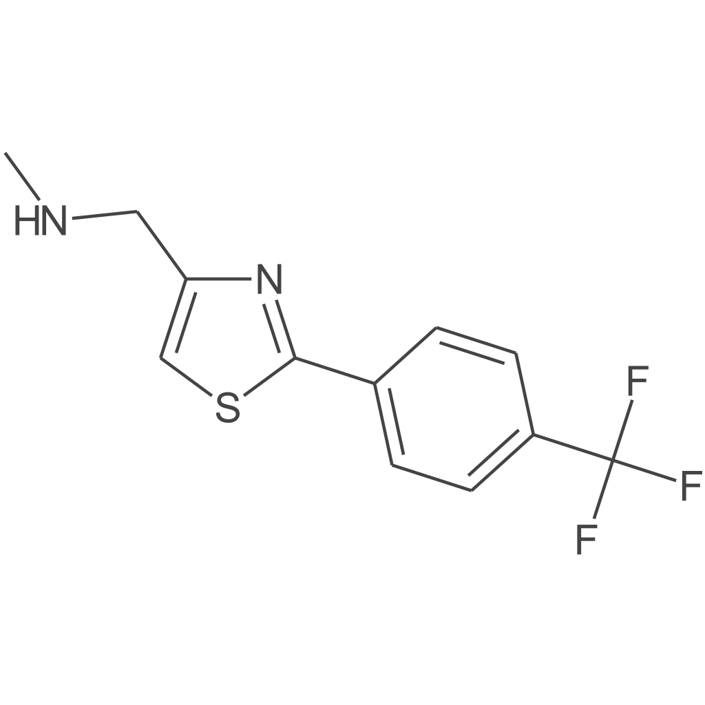 N-甲基-1-(2-(4-(三氟甲基)苯基)噻唑-4-基)甲胺