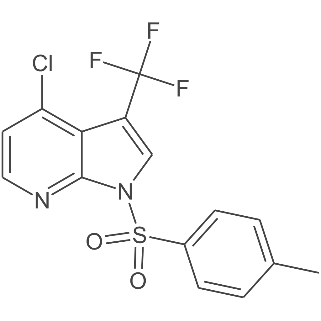 4-氯-1-[(4-甲基苯基)磺酰基]-3-(三氟甲基)-1H-吡咯并[2,3-b]吡啶