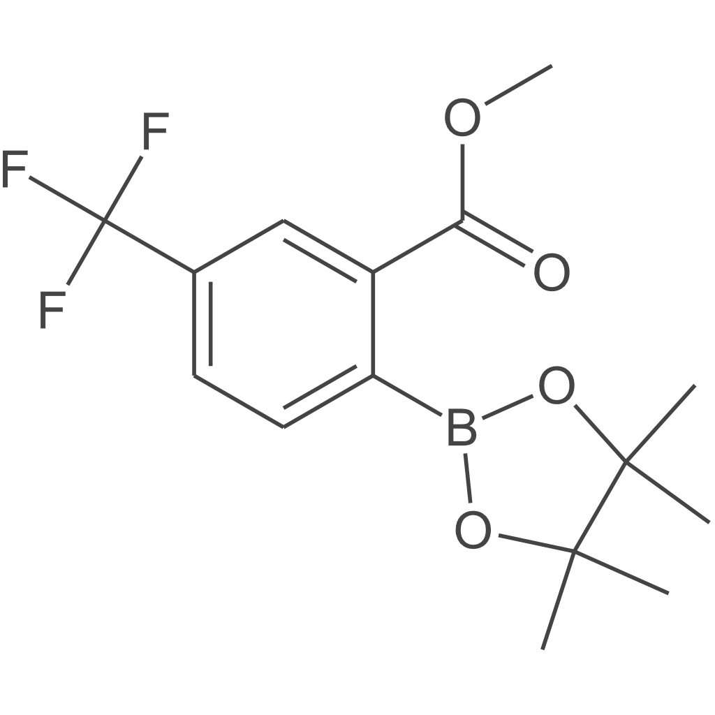 2-(4,4,5,5-四甲基-1,3,2-二氧杂硼烷-2-基)-5-(三氟甲基)苯甲酸甲酯