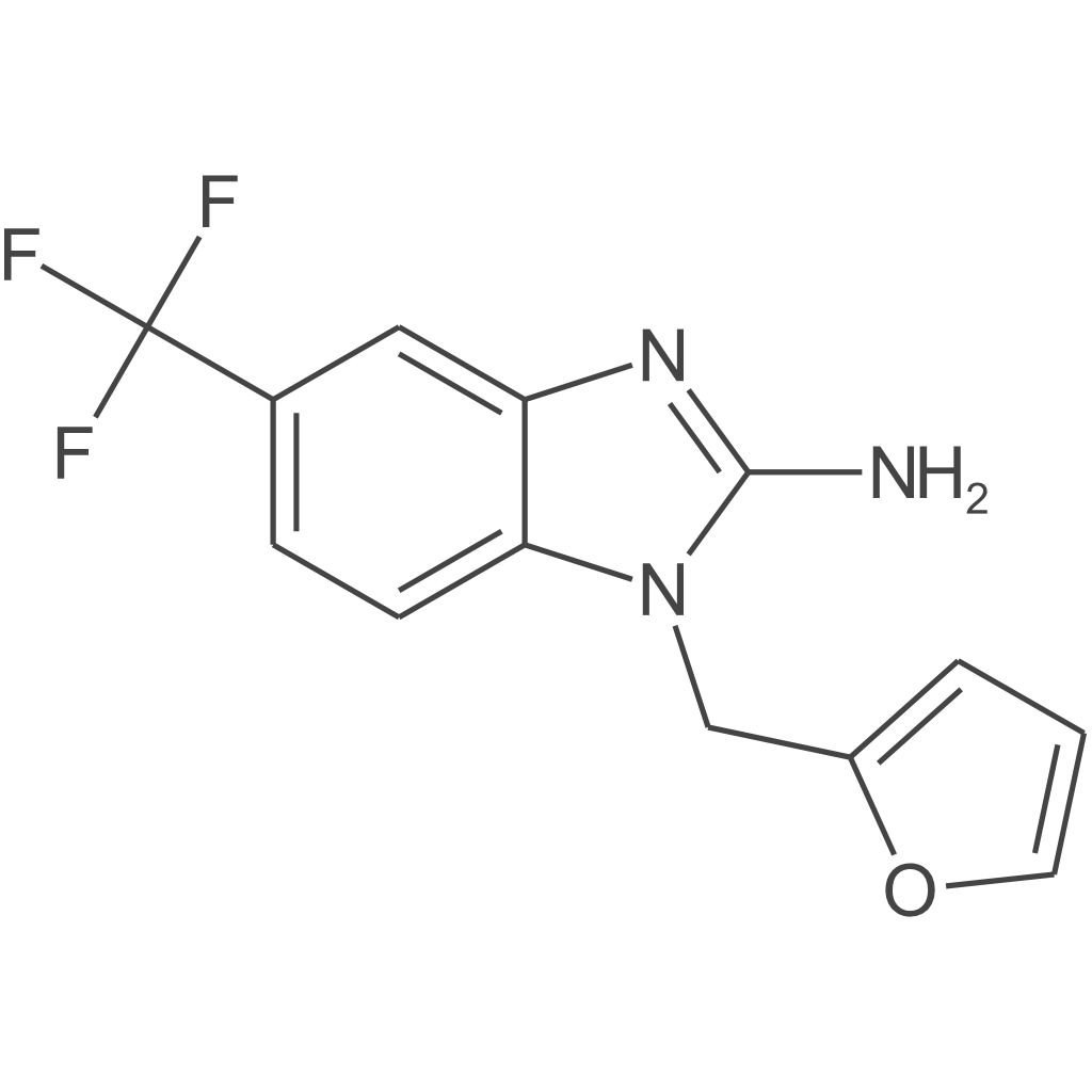 1-(2-呋喃基甲基)-5-(三氟甲基)-1H-苯并咪唑-2-胺