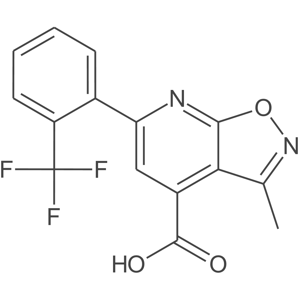 3-甲基-6-[2-(三氟甲基)苯基]-[1,2]噁唑并[5,4-b]吡啶-4-羧酸