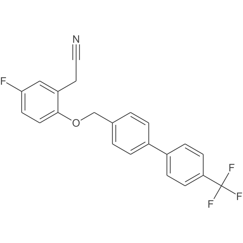2-(5-氟-2-((4'-(三氟甲基)-[1,1'-联苯]-4-基)甲氧基)苯基)乙腈